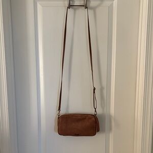 The Sak Brown Suede Crossbody Bag - 2 strap options- Women's Shoulder Purse